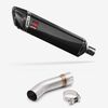 Lextek Carbon Fibre SP7C 400mm Exhaust with Link Pipe for Suzuki SV650 (03-15)