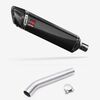 Lextek Carbon Fibre SP7C Gloss Exhaust 400mm with Link Pipe for Yamaha YZF600R Thunder Cat (95-07)