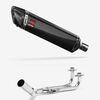 Lextek Carbon Fibre SP7C 400mm Exhaust System for Yamaha T-Max 500/530 (12-17)