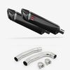 Lextek Carbon Fibre SP7C 400mm Exhaust with Link Pipe for Honda VTR 1000 (97-05)