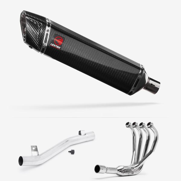 Lextek Carbon Fibre SP7C 400mm Exhaust System for Suzuki GSF 600/650/1200 Bandit (95-06)