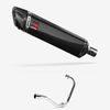 Lextek Carbon Fibre SP7C Gloss Exhaust System 400mm for Lexmoto Michigan 125