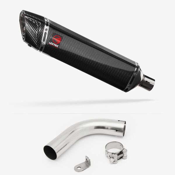 Lextek Carbon Fibre SP7C 400mm Exhaust with Link Pipe for Honda CB1000R (08-17)