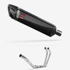 Lextek Carbon Fibre SP7C 400mm Exhaust System for Yamaha YZF R3 (15-18)