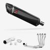 Lextek Carbon Fibre SP7C 400mm Exhaust with Link Pipe for Suzuki GSX-S 1000 F (15-20)