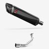 Lextek Carbon Fibre SP7C 400mm Exhaust System for Lexmoto Milano 125