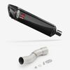 Lextek Carbon Fibre SP7C Gloss Exhaust 400mm with Link Pipe for Ducati Monster 1200 (14-19)