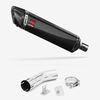 Lextek Carbon Fibre SP7C 400mm Exhaust with Link Pipe for Suzuki GSX-S 1000 (15-20)