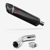 Lextek Carbon Fibre SP7C Gloss Exhaust 400mm with Link Pipe for Triumph Sprint ST 995i (98-04)