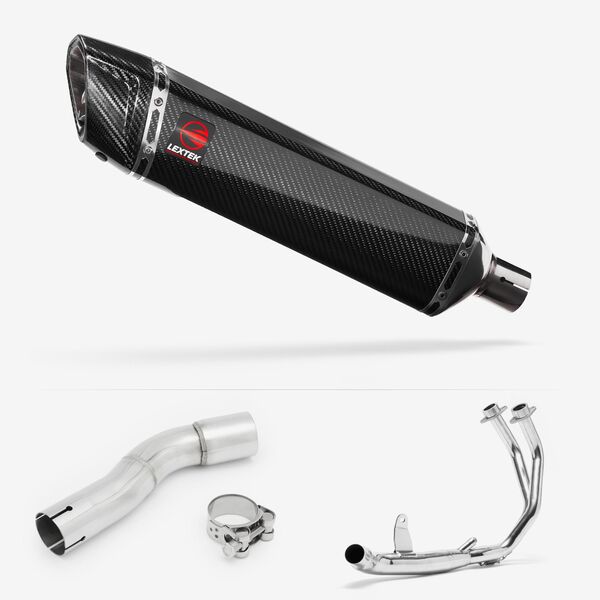 Lextek Carbon Fibre SP7C 400mm Exhaust System for Honda CMX500 Rebel (17-24)
