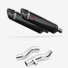 Lextek Carbon Fibre SP7C 400mm Exhaust with Link Pipes for Kawasaki Z1000SX With Luggage (14-19)
