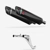 Lextek Carbon Fibre SP7C 400mm Twin Underseat with Link Pipe for Triumph Speed Triple 1050 (16-20)