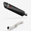 Lextek Carbon Fibre SP7C 400mm Exhaust with High Level Link Pipe for Yamaha YZF R6 (17-22)