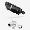 Lextek Carbon Fibre SP11C Gloss Exhaust 200mm with Link Pipe for Kawasaki ER-6N ER-6F (06-11)
