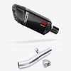 Lextek Carbon Fibre SP11C 200mm Exhaust with Link Pipe for Honda CBF600 F N (04-07)