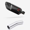 Lextek Carbon Fibre SP11C Gloss Exhaust 200mm with Link Pipe for Kawasaki ZX-10R Ninja (08-10)