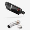 Lextek Carbon Fibre SP11C 200mm Exhaust with Link Pipe for Suzuki SV650 (03-15)