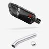 Lextek Carbon Fibre SP11C Gloss Exhaust 200mm with Link Pipe for Yamaha YZF600R Thunder Cat (95-07)