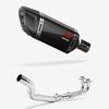 Lextek Carbon Fibre SP11C Gloss Exhaust System 200mm for Yamaha T-Max 500 (02-13)