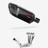 Lextek Carbon Fibre SP11C Gloss Exhaust System 200mm for Yamaha YZF R6 (06-16)