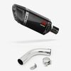 Lextek Carbon Fibre SP11C Gloss Exhaust 200mm with Link Pipe for Honda CB1000R (08-17)