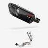 Lextek Carbon Fibre SP11C 200mm Exhaust System for Kawasaki ER6, Ninja 650, Z650, Versys 650