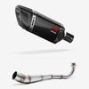 Lextek Carbon Fibre SP11C Gloss Exhaust System 200mm Low Level for Honda MSX Grom 125 (13-16)