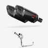 Lextek Carbon Fibre SP11C Gloss Exhaust System 200mm Twin Underseat for Honda MSX Grom 125 (13-16)