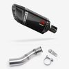 Lextek Carbon Fibre SP11C 200mm Exhaust System with Link Pipe for Triumph Street Triple 765 (17-23)