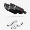 Lextek Carbon Fibre SP11C Gloss Exhaust 200mm with Link Pipes