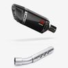 Lextek Carbon Fibre SP11C 200mm Exhaust with Link Pipe for Yamaha Tenere 700 (19-23)