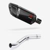 Lextek Carbon Fibre SP11C 200mm Exhaust with Link Pipe for Kawasaki Z800 (13-16)