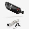 Lextek Carbon Fibre SP11C 200mm Exhaust with Low Level Link Pipe for Ducati Scrambler 1100 (18-20)