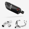 Lextek Carbon Fibre SP11C Gloss Exhaust System 200mm for Honda VFR800 X Crossrunner (11-14)