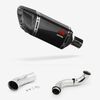Lextek Carbon Fibre SP11C Gloss Exhaust 200mm with Link Pipe for KTM 790 Duke (18-21)