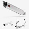 Lextek Stainless Steel ST7 Matt Exhaust 400mm for Suzuki SV650 (03-15)