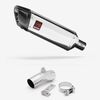 Lextek Stainless Steel SP4 Polished Exhaust 300mm with Link Pipe for Kawasaki ER-6N ER-6F (06-11)
