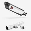 Lextek Polished Stainless Steel SP4 300mm Exhaust with Link Pipe
