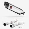 Lextek Polished Stainless Steel SP4 300mm Exhaust with Link Pipe for KTM 690 Duke (12-15)