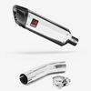 Lextek Polished Stainless Steel SP4 300mm Exhaust with Link Pipe for Suzuki GSXR 600/750 (11- )