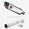 Lextek Stainless Steel SP4 Polished Exhaust 300mm with Link Pipe for Yamaha YZF R1 (99-01)