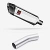 Lextek Polished Stainless Steel SP4 300mm Exhaust with Link Pipe for Kawasaki ZX-10R Ninja (08-10)