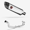 Lextek Polished Stainless Steel SP4 300mm Exhaust System for Yamaha T-Max 500 (01-11)
