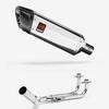 Lextek Polished Stainless Steel SP4 300mm Exhaust System for Yamaha T-Max 500/530 (12-17)