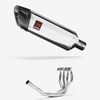 Lextek Polished Stainless Steel SP4 300mm Exhaust System for Kawasaki ZX-6R Ninja (09-23)