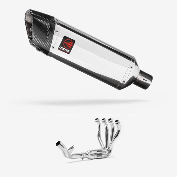 Lextek Polished Stainless Steel SP4 300mm Single Sided for Kawasaki Z1000 (10-19)