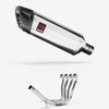 Lextek Polished Stainless Steel SP4 300mm Exhaust System for Suzuki GSXR 1000 (01-06)