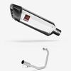 Lextek Stainless Steel SP4 Polished Exhaust System 300mm for Lexmoto ZSF 125