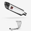 Lextek Stainless Steel SP4 Polished Exhaust System 300mm for Honda CBR650F/CB650F (14-19)