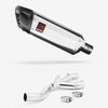 Lextek Polished Stainless Steel SP4 300mm Exhaust with Link Pipe for Yamaha MT-10 (16-)